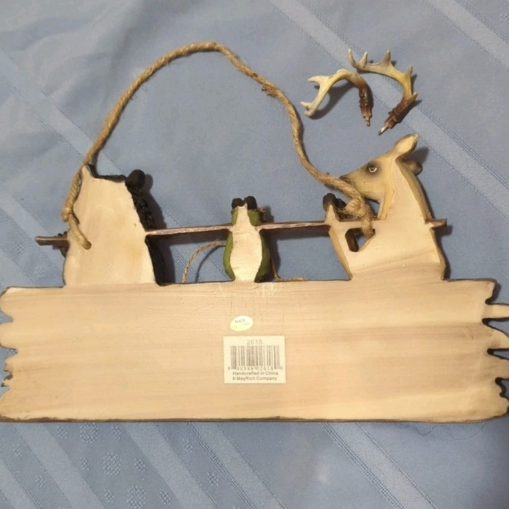 🦌Deer Hunter Humor Dimensional Hard Resin Wall  Plaque 13.6" x 10" New WithTags - Picture 3 of 10